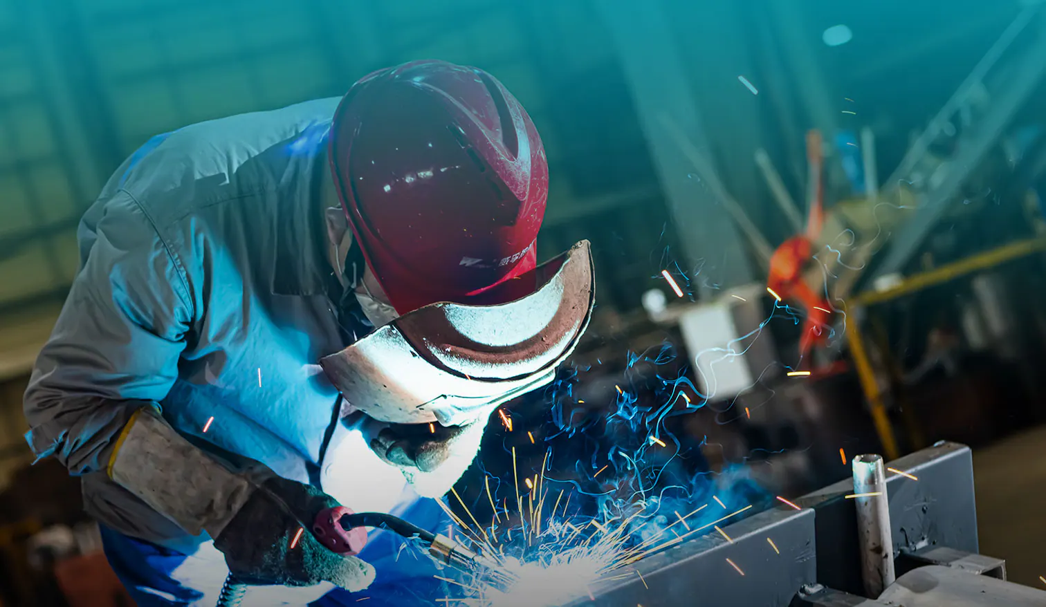 Welding a boiler component